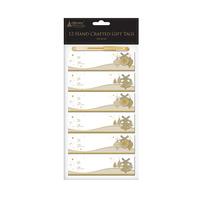 Signature Collection 12 Hand Crafted Gift Tags With Gel Pen - Gold