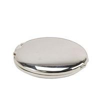 silver personalised compact mirror