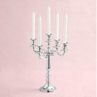 Silver 5 Arm Medium Wedding Candelabra