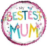 simon elvin 18 inch foil balloon mothers day best mum ever