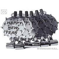 Silver Happy New Year Blowers