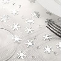 silver snowflake table confetti gems pack
