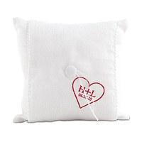 simply sweet personalised heart ring cushion