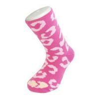 Silly Socks Kids\' Leopard - Pink - UK Size 1-4