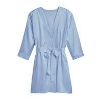 silky kimono robe periwinkle large