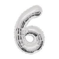 silver foil 6 balloon