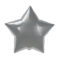 Silver Star Foil Balloon 56 cm