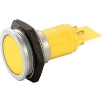 signal construct smfp30h1289 30mm 230vac ip67 yellow led indicator