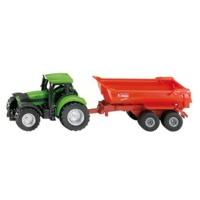 Siku Tractor With Tipping Trailer Model