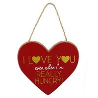 Signography Mdf Heart Plaque - I Love You Even When
