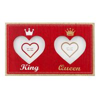Signography Lasting Memories Double Mdf/glitter - King & Queen Frame