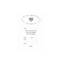 Silver Wedding Anniversary Invitations (pack Of 20 Sheets)