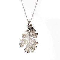 Silver Oak Leaf Pendant