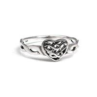 Silver Celtic Heart Ring