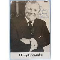 Signed photo postcard of Harry Secombe