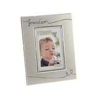 Silverplated Grandson Photo Frame