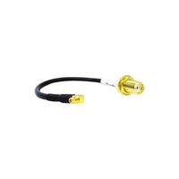 Siretta ASMK025X174S11 MMCX R/a To SMA Female Blkhd 250mm RG174 Cable