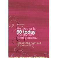 sixty today 60th birthday card