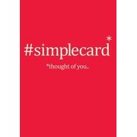 #simplecard | Thank you Card