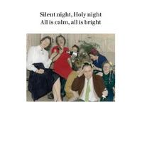 silent night christmas card