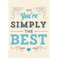 Simply the Best | Fathers Day Card