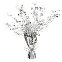 silver hearts foil spray centrepiece