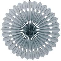 Silver Decorative Paper Fan