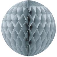 silver honeycomb paper ball