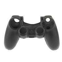 silicone protective sleeve case skin cover for ps4 controller black