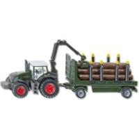 Siku Tractor with Wood carrier toy