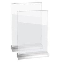 Sigel Frozenacrylic Straight Table Top Display Frame (A4) Ref TA320 (Pack of 2)