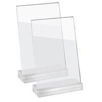 Sigel Frozenacrylic Slanted Table Top Display Frame (A5) Ref TA312 (Pack of 2)