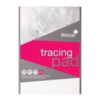 Silvine (A4) Popular Tracing Pad Acid Free Paper 63gsm (50 Sheets)