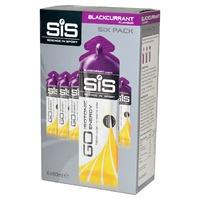 SIS Go Isotonic Gel Blackcurrant 6 x 60ml, Black