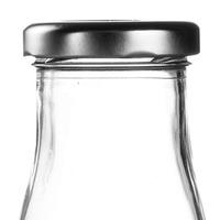 Silver Caps for Mini Milk Bottles (Set of 18)