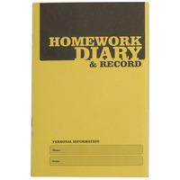 Silvine EX205 A6 Homework Diary Pack of 20