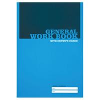 Silvine EX170 A4 General Workbook with Dry Wipe Page Pack of 25