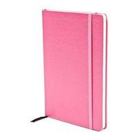 Silvine (A5) Premium Notebook Soft Cover Elasticated (Pink)