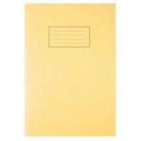 Silvine (A4) Exercise Book Ruled and Margin (80 Pages) Yellow (Pack of 10)