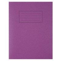 Silvine Exercise Book Ruled and Margin (80 Pages) Purple (Pack of 10)