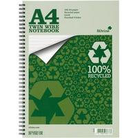 silvine a4 everyday notebook recycled wirebound punched ruled 104 page ...