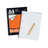 Silvine (A4) Notebook Wirebound Perforated Punched Ruled (160 Pages) 75gsm - Pack of 6