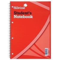 Silvine Student Spiral Notebook (A4) Soft Cover (60 Sheets) - Pack of 12