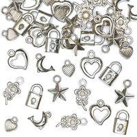 silver coloured charms per 3 packs