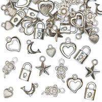 Silver Coloured Charms (Pack of 90)