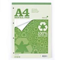 Silvine Recycled A4 Refill Pads (Pack of 6)