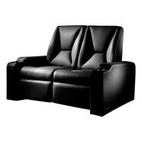 Signature Black Leather Duo Home Cinema Seat