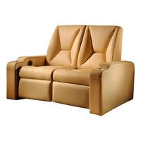 Signature Cream Leather Duo Home Cinema Seat