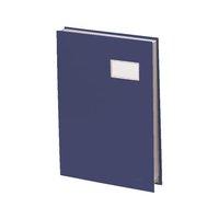 Signature Book (Blue) with 20 Compartments with Durable Blotting Card
