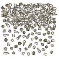 silver designer beads per 3 packs